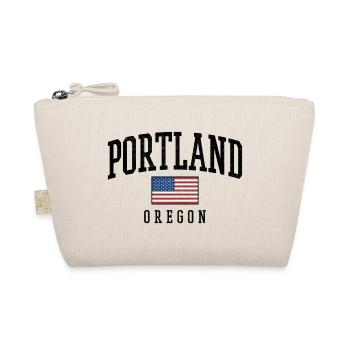 Portland, Oregon, USA, Flag Graphic Design - Organic Pouch - nature - Front