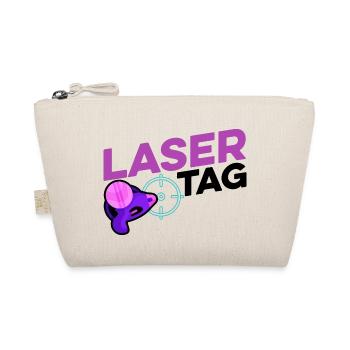 Retro Graphic Lasertag Player Lasertag Phaser Lase - Bio-Täschchen - Natur - Vorne