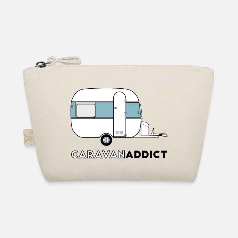 Caravan addict blue gray Organic Pouch