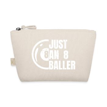 8 ball billiard players - Organic Pouch - nature - Front