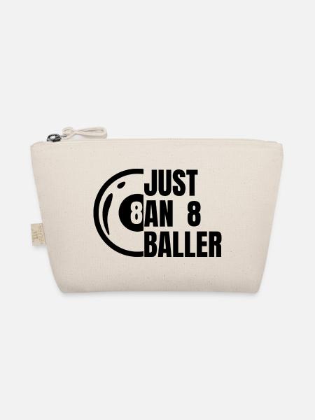 Only one 8-ball player - Organic Pouch - nature - Front