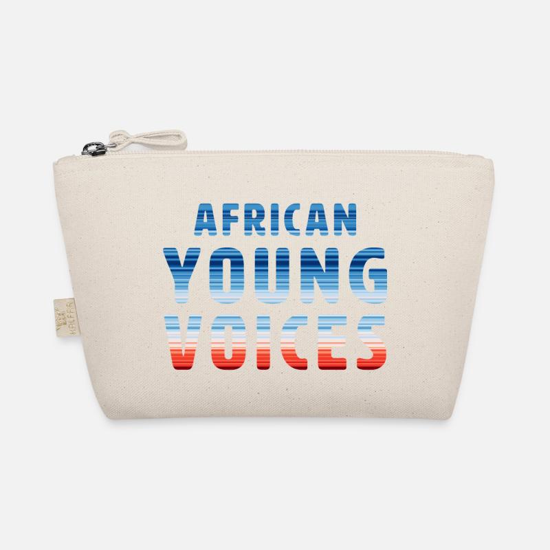 African Young Voices | Warming Stripes - Bio-Täschchen - Natur