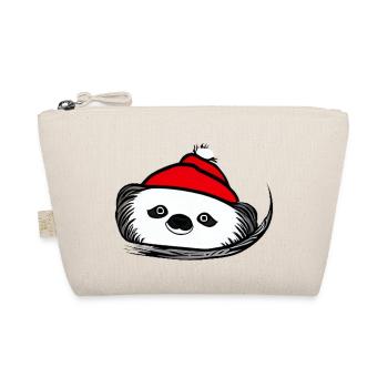 Faultier Weihnachten süß lustig Faultiere Tier 06 - Bio-Täschchen - Natur - Vorne