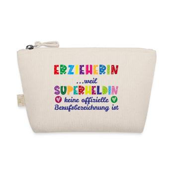 Erzieherin Superheldin - Bio-Täschchen - Natur - Vorne