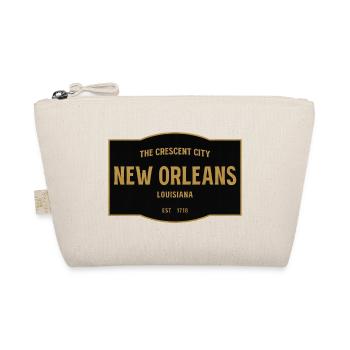New Orleans Vintage Schild Gold - Bio-Täschchen - Natur - Vorne