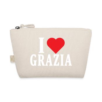 t-shirt J’adore Grazia idée cadeau t-shirt - Trousse biologique - nature - Devant