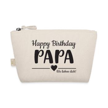 Happy Birthday Papa! Wir lieben Dich! - Bio-Täschchen - Natur - Vorne