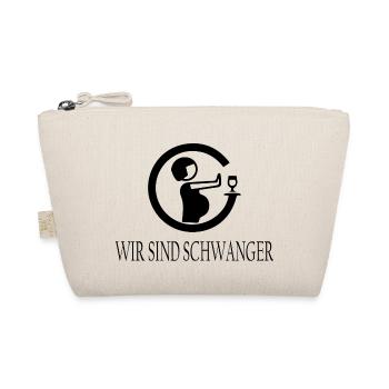 Schwangerschaft Babyparty Babyshower Boy Girl - Bio-Täschchen - Natur - Vorne
