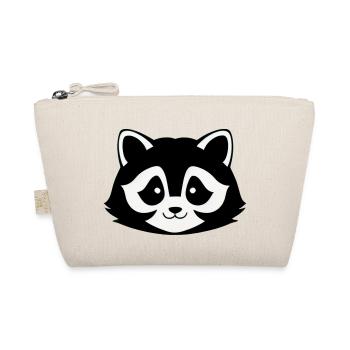 Raccoons Cute Cartoon Raccoon 34 - Organic Pouch - nature - Front