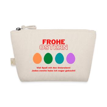 Rohe Oster Eier - Bio-Täschchen - Natur - Vorne