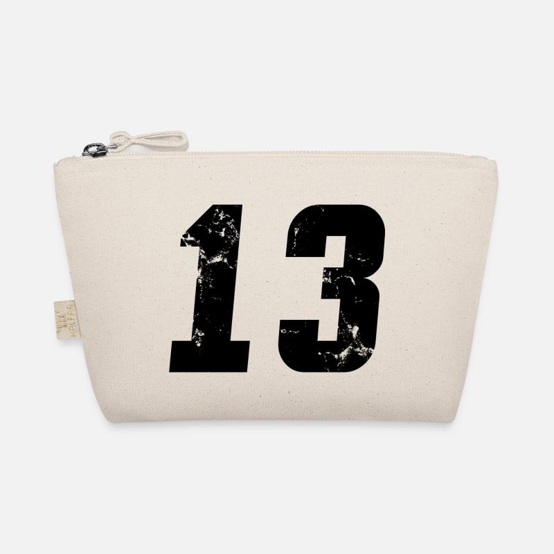 Cool Number 13 - 13 Years Old 13th Birthday Gift Organic Pouch