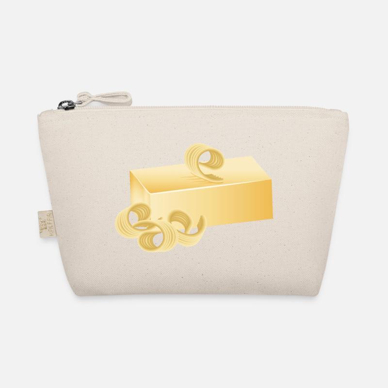 cream-coloured delicately shimmering butter with rolls Organic Pouch