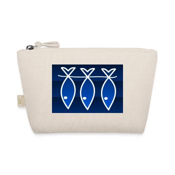 FISH. APRIL FOOL. EASTER. SARDINE. SEA - Organic Pouch - nature - Front