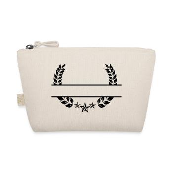 Couronne de laurier monogramme trois étoiles - Trousse biologique - nature - Devant