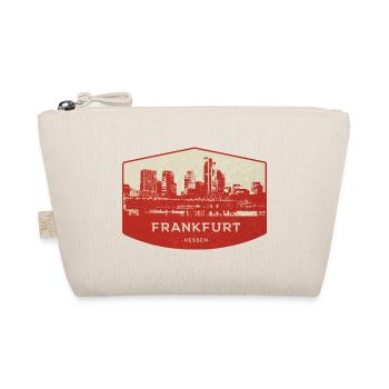Badge rouge de la Skyline de Francfort - Trousse biologique - nature - Devant