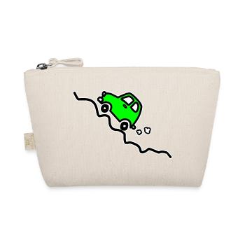 Green car going up a hill - Organic Pouch - nature - Front