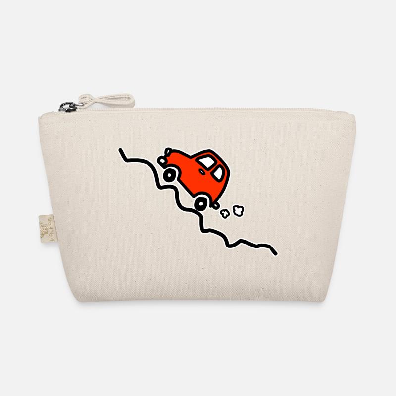 Red car going up hill Organic Pouch