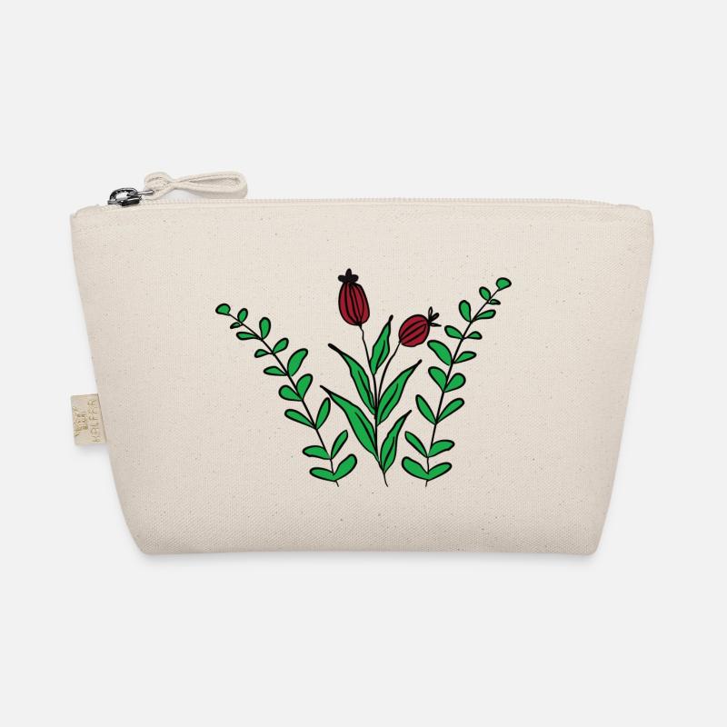Wild Blumen - Bio-Täschchen - Natur