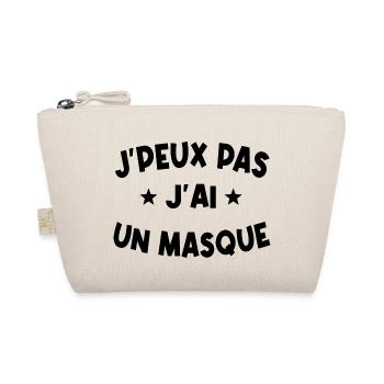 je peux pas j'ai un masque - Trousse biologique - nature - Devant