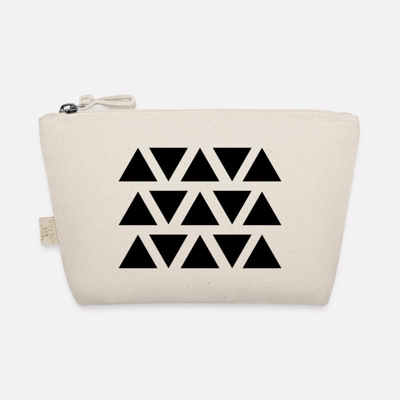 Triangle geometric shape Organic Pouch