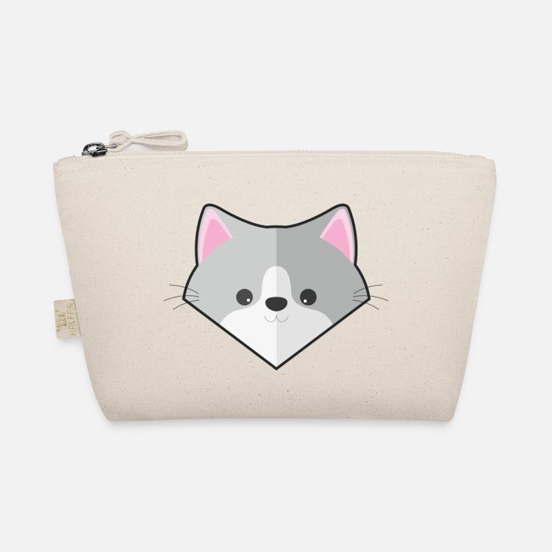 Niedliche einfache Katze Bio-Täschchen