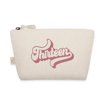 Treize 13e anniversaire pour les filles de 13 ans - Trousse biologique - nature - Devant