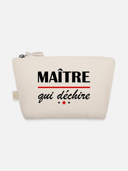 Maître qui déchire, cadeau de fin d'année scolaire - Trousse biologique - nature - Devant
