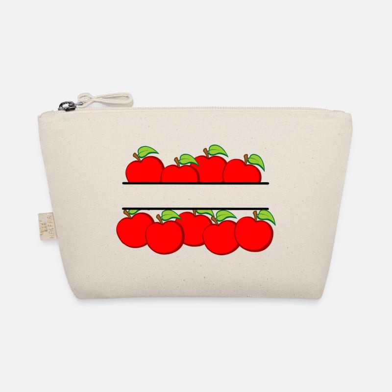 Äpfelfahne mit rotem Apfel Bio-Täschchen