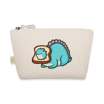 hugadino bread dino, cute dinosaur - Organic Pouch - nature - Front