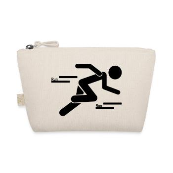 RUN Stickman - Bio-Täschchen - Natur - Vorne