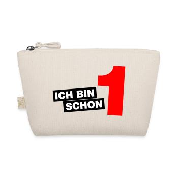 Ich bin schon 1 - Bio-Täschchen - Natur - Vorne