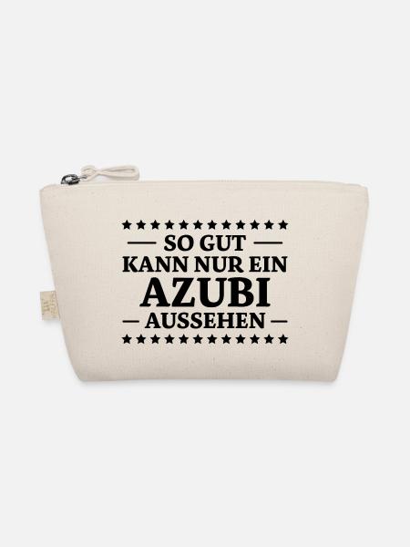 Azubi Spruch Lehrling Job Lustiges Azubi Geschenk - Bio-Täschchen - Natur - Vorne