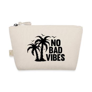 NO BAD VIBES URLAUBSFREUDE - Bio-Täschchen - Natur - Vorne