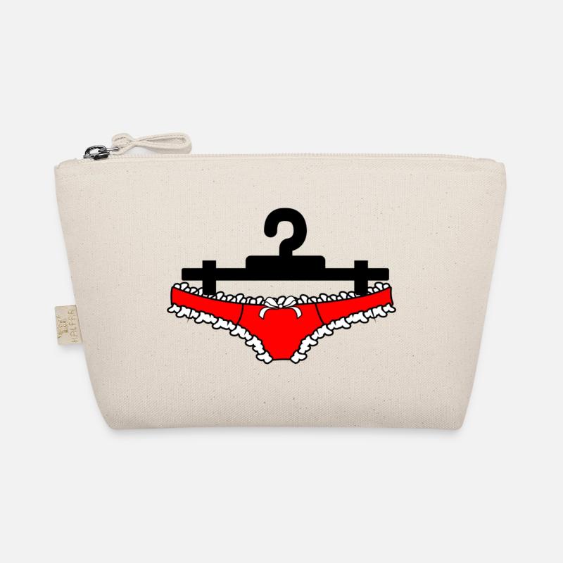 Lingerie briefs or women's underpants hang on clothes Organic Pouch