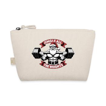 Weihnachtsgeschenk - Jingle All The Weights - Bio-Täschchen - Natur - Vorne