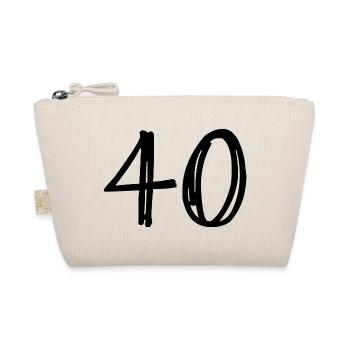 ANNIVERSARY. HAPPY BIRTHDAY. HAPPY BIRTHDAY. - Organic Pouch - nature - Front
