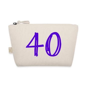 40. 40 YEARS. 40th ANNIVERSARY. 40TH ANNIVERSARY. - Organic Pouch - nature - Front