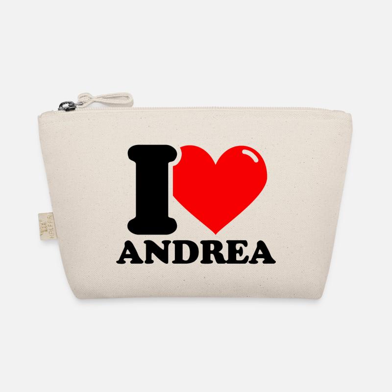 I love andrea First name Organic Pouch