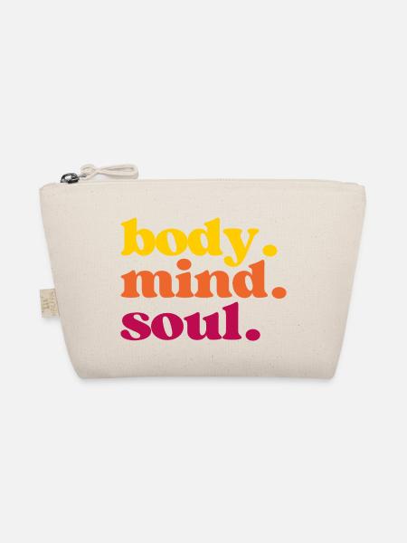 Body Mind Soul - Für alle "in Einklang-Bringer" - Bio-Täschchen - Natur - Vorne