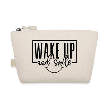 Wake up and Smile - Bio-Täschchen - Natur - Vorne