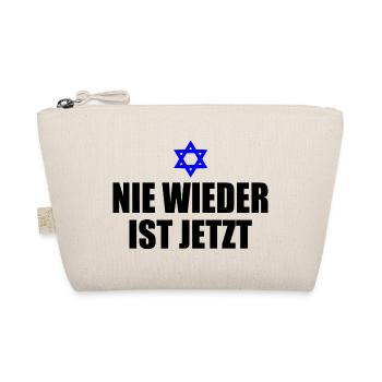Nie wieder ist jetzt - Bio-Täschchen - Natur - Vorne