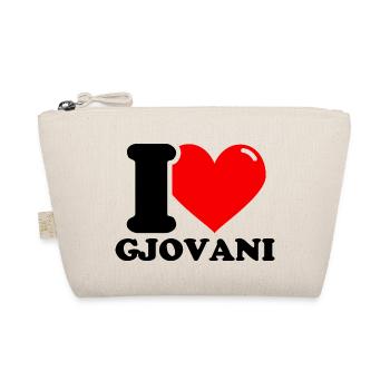 I love gjovani First name - Organic Pouch - nature - Front