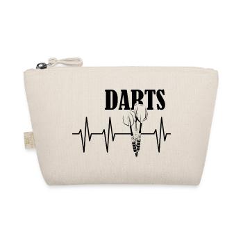 darts puls herzschlag Dart Symbol Pfeile Pfeil - Bio-Täschchen - Natur - Vorne