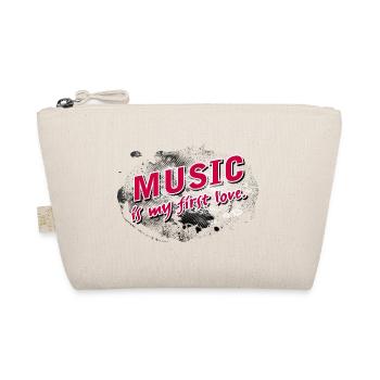 Music is my first love with stormy Background - Organic Pouch - nature - Front