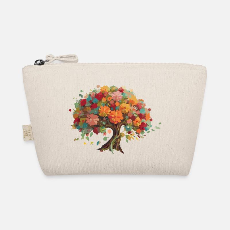 Baum-Bonsai bunt mit Laubblättern Bio-Täschchen