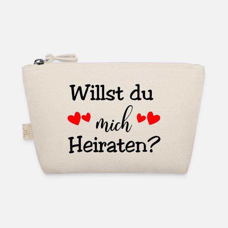 Will you marry me - Organic Pouch - nature