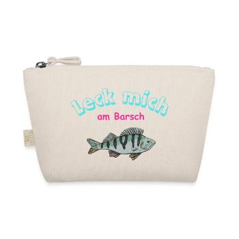 Angler Logo, lustige Sprüche, funshirt - Bio-Täschchen - Natur - Vorne