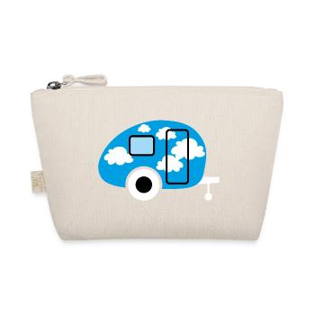 Caravan Caravan Clouds Camper Camping Retro Fan - Organic Pouch - nature - Front