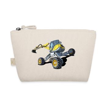 Walking excavator, climbing is his passion - Organic Pouch - nature - Front