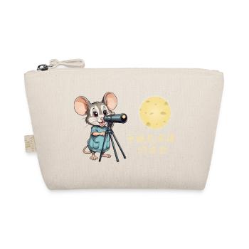 Maus und Käse-Mond - Bio-Täschchen - Natur - Vorne